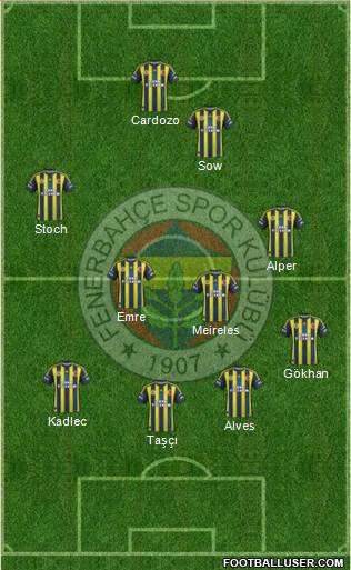 Fenerbahçe SK Formation 2013