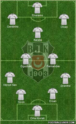 Besiktas JK Formation 2013