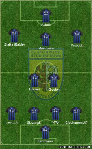 WKS Zawisza Bydgoszcz Formation 2013