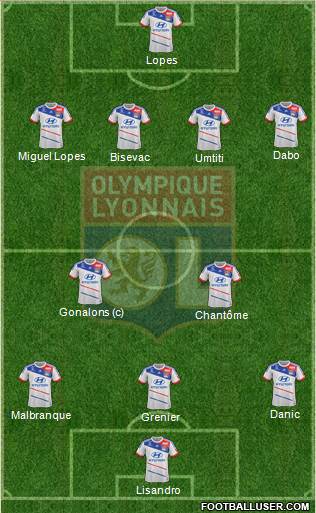 Olympique Lyonnais Formation 2013