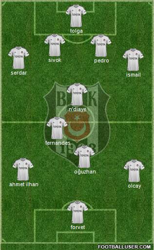 Besiktas JK Formation 2013