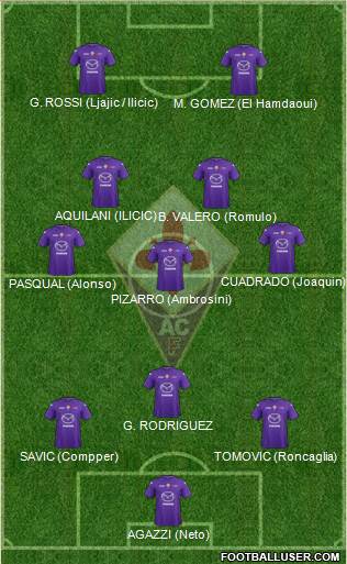 Fiorentina Formation 2013