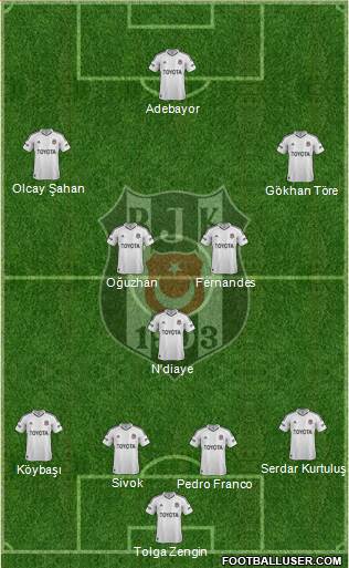 Besiktas JK Formation 2013