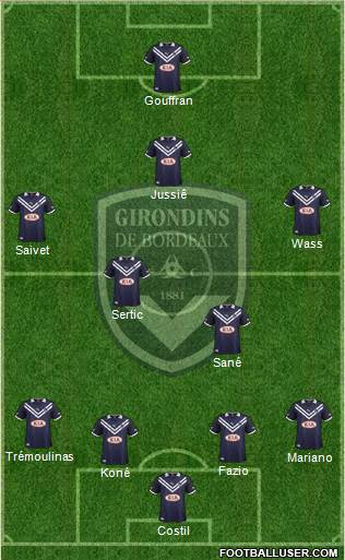 FC Girondins de Bordeaux Formation 2013