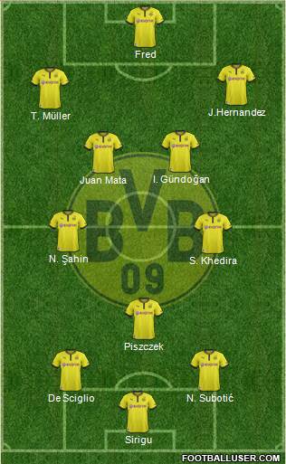 Borussia Dortmund Formation 2013