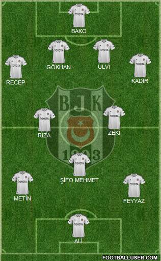 Besiktas JK Formation 2013