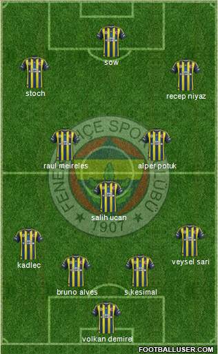Fenerbahçe SK Formation 2013