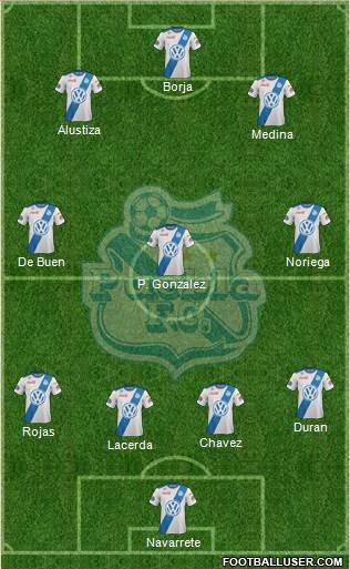 Club Puebla de la Franja football formation