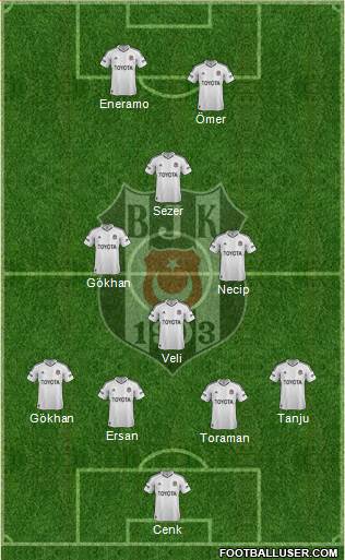 Besiktas JK Formation 2013