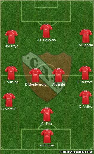 Independiente Formation 2013