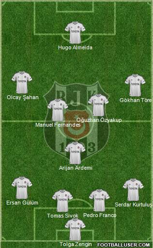 Besiktas JK Formation 2013