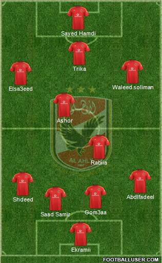 Al-Ahly Sporting Club Formation 2013