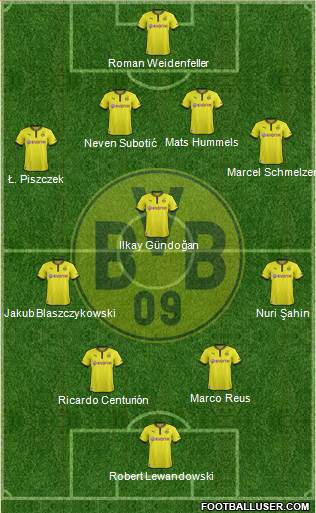 Borussia Dortmund Formation 2013