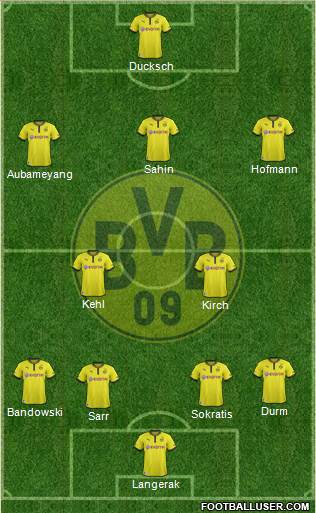 Borussia Dortmund Formation 2013