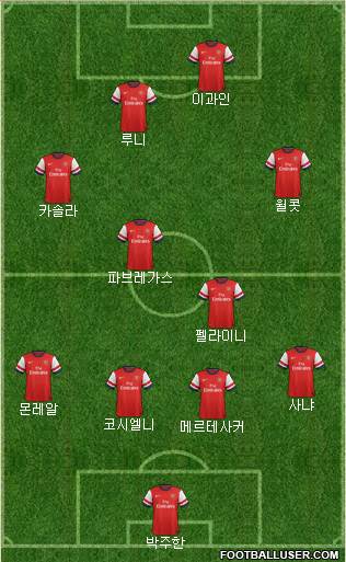 Arsenal Formation 2013