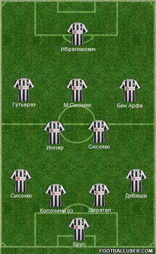 Newcastle United Formation 2013