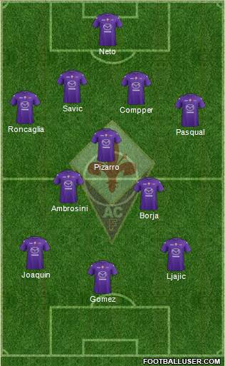 Fiorentina Formation 2013