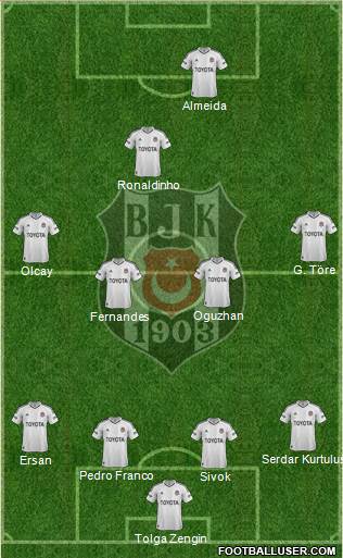 Besiktas JK Formation 2013