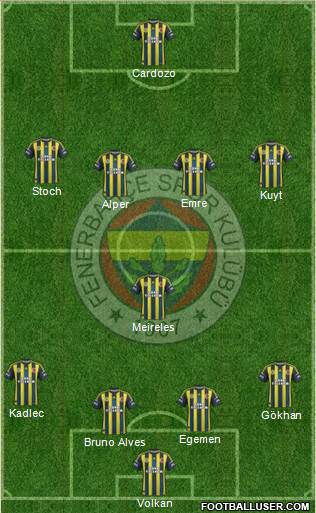 Fenerbahçe SK Formation 2013