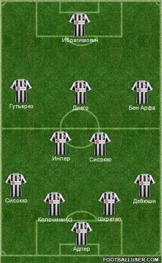 Newcastle United Formation 2013