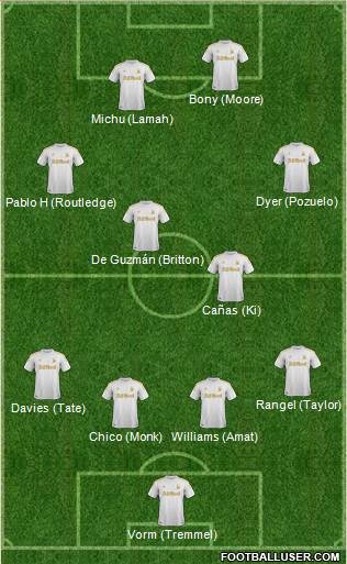 Swansea City Formation 2013