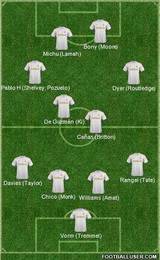 Swansea City Formation 2013