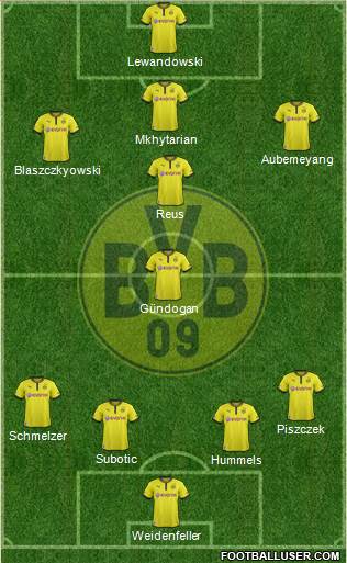 Borussia Dortmund Formation 2013