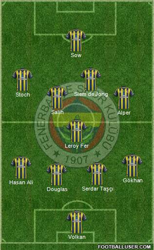 Fenerbahçe SK Formation 2013