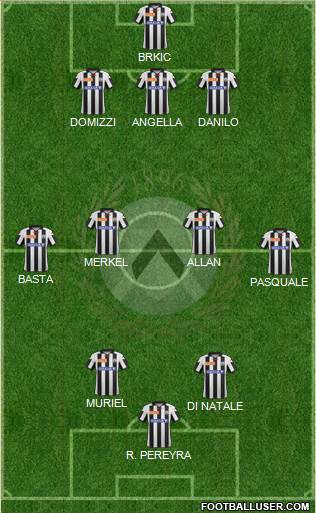 Udinese Formation 2013