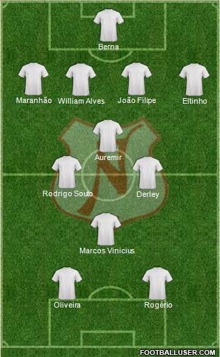 Náutico EC football formation