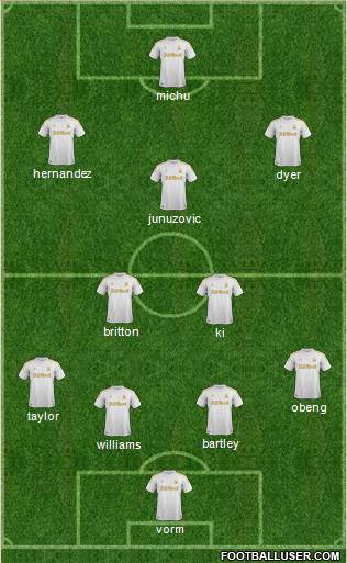 Swansea City Formation 2013