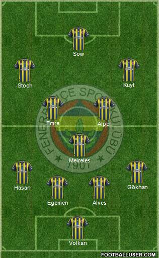 Fenerbahçe SK Formation 2013