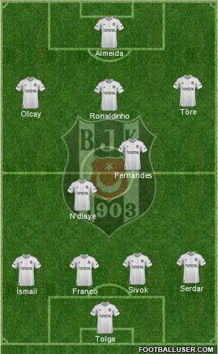 Besiktas JK Formation 2013