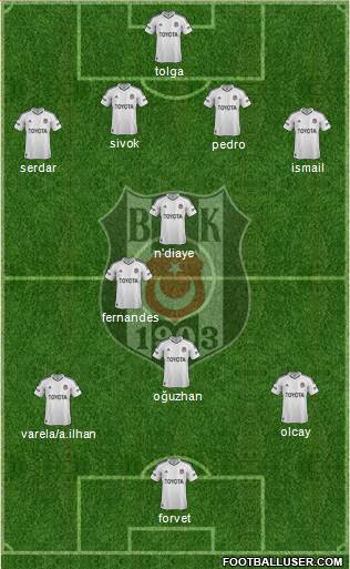 Besiktas JK Formation 2013