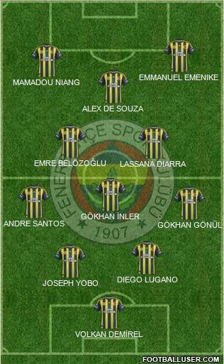 Fenerbahçe SK Formation 2013