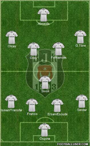 Besiktas JK Formation 2013