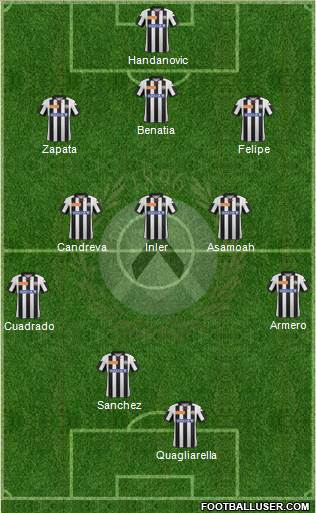 Udinese Formation 2013