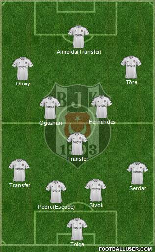 Besiktas JK Formation 2013