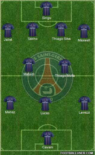 Paris Saint-Germain Formation 2013