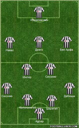 Newcastle United Formation 2013