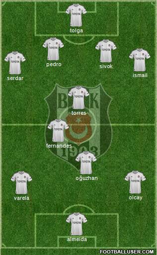 Besiktas JK Formation 2013