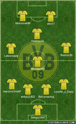 Borussia Dortmund Formation 2013