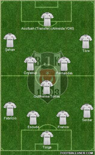 Besiktas JK Formation 2013