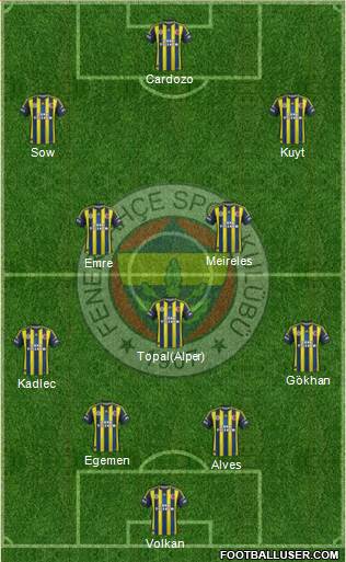 Fenerbahçe SK Formation 2013
