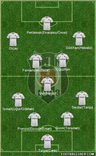 Besiktas JK Formation 2013