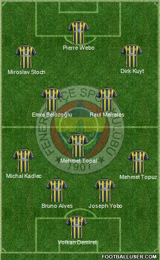 Fenerbahçe SK Formation 2013