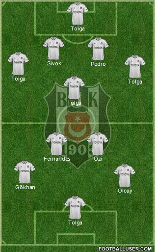 Besiktas JK Formation 2013