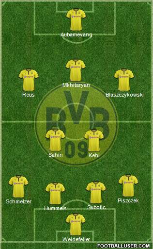 Borussia Dortmund Formation 2013