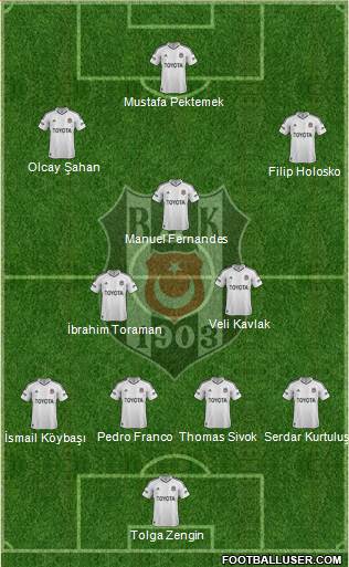 Besiktas JK Formation 2013