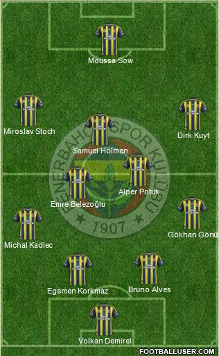 Fenerbahçe SK Formation 2013